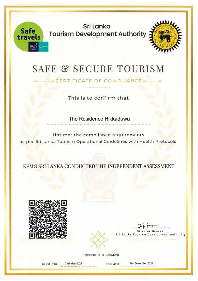 The Residence Hikkaduwa Bagian luar foto